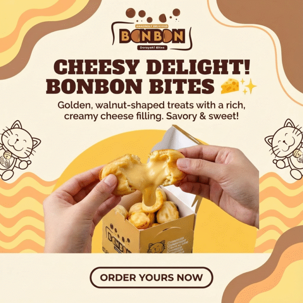 BonBon Walnut shape Bites – Cheesy Delight 🧀✨