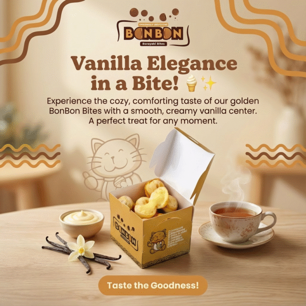 BonBon Walnut shape Bites – Vanilla Elegance 🍦✨