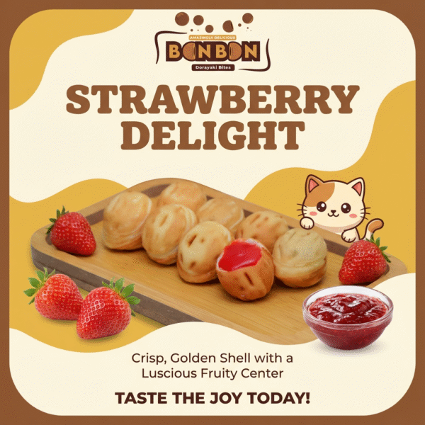 BonBon Walnut shape Bites – Strawberry Delight 🍓✨