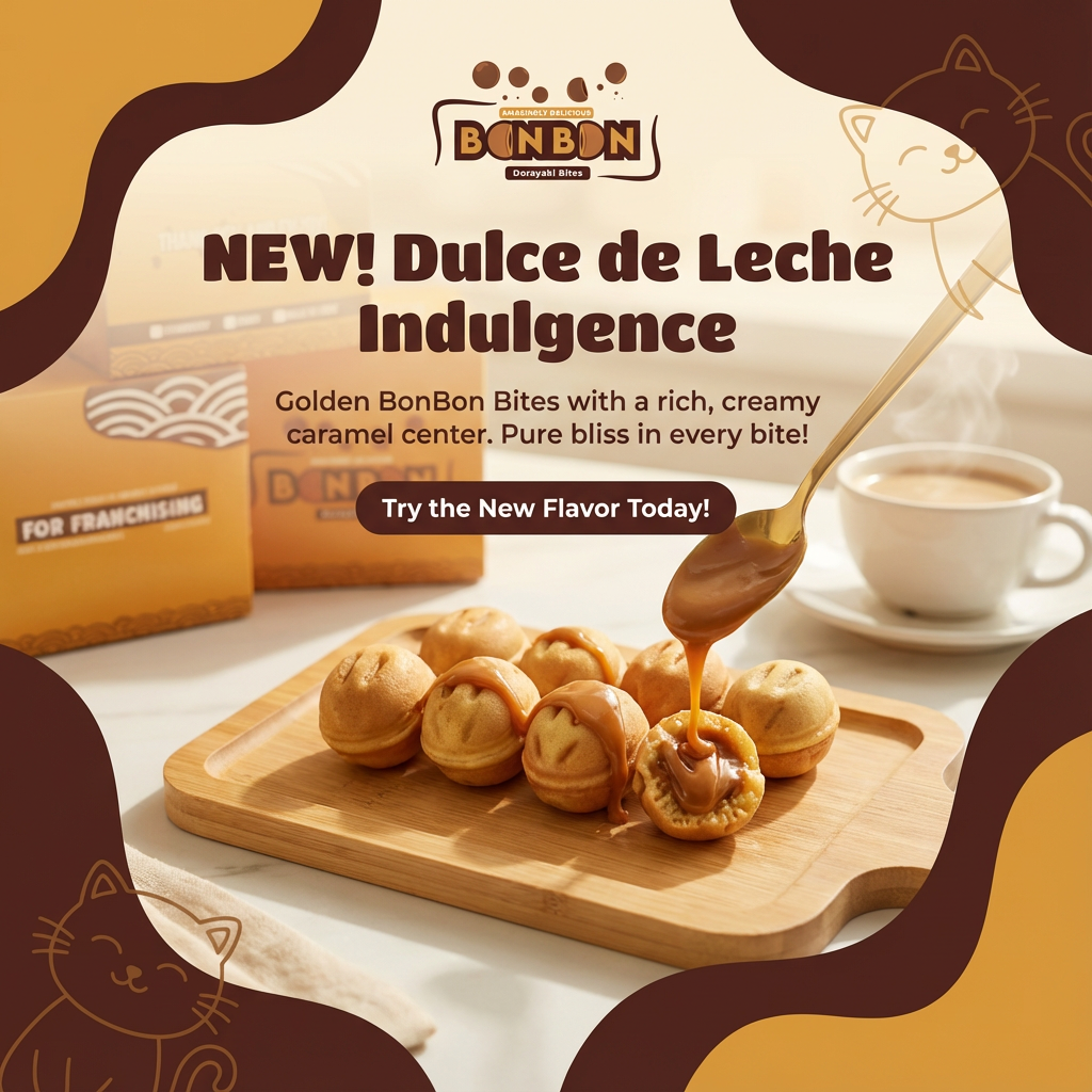 You are currently viewing 🍯 BonBites Dulce de Leche: Soft Japanese Bites with Creamy Caramel Filling